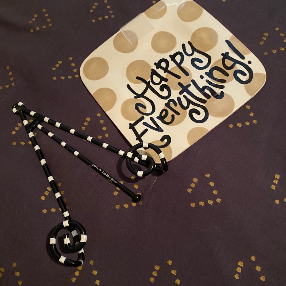 Happy Everything Small Plate and Stand